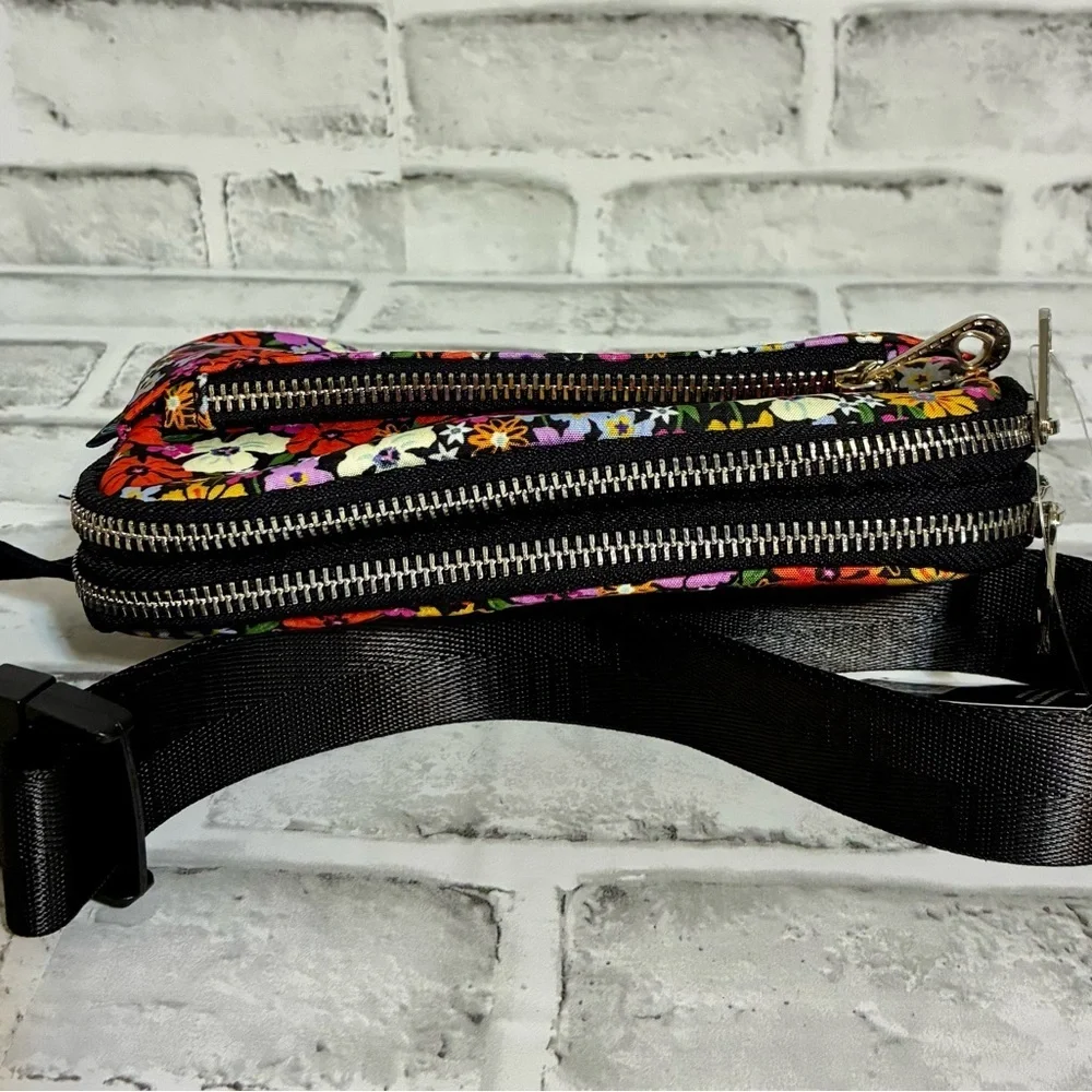 Brighton Painted Poppies Belt Bag NWT